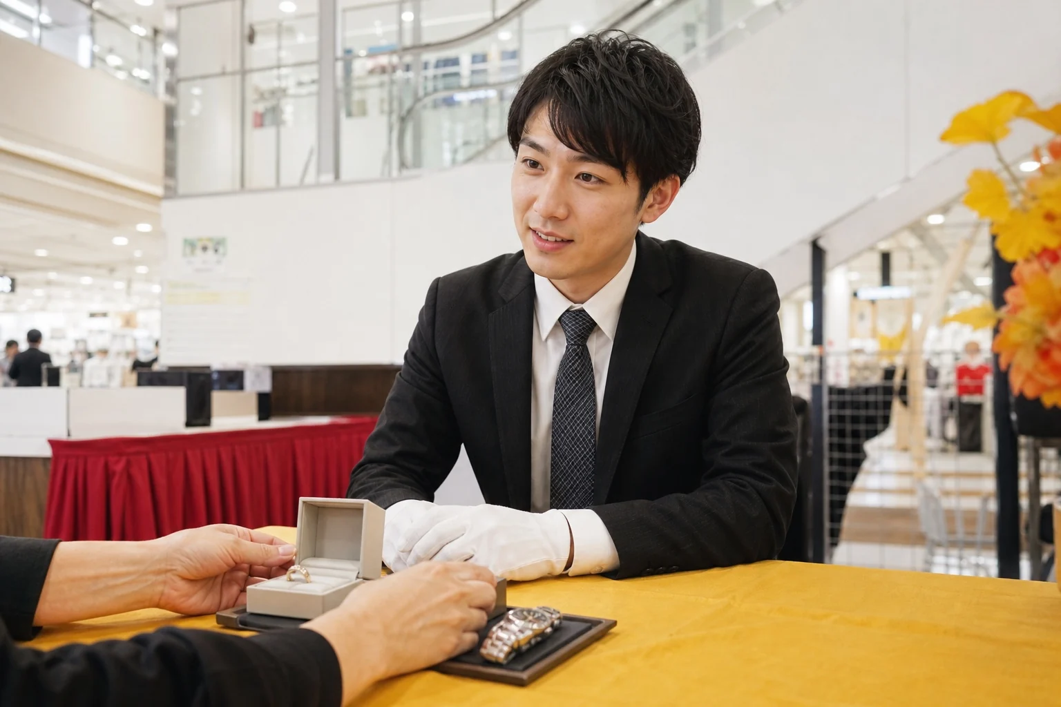 買取本舗 金シャチの催事査定カウンター